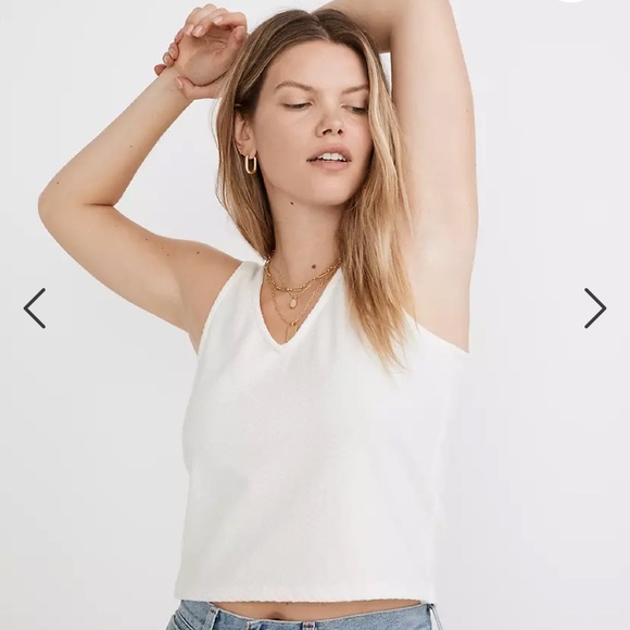 Madwell Jacquard Peekaboo-back Crop Tank - Picture 2 of 7